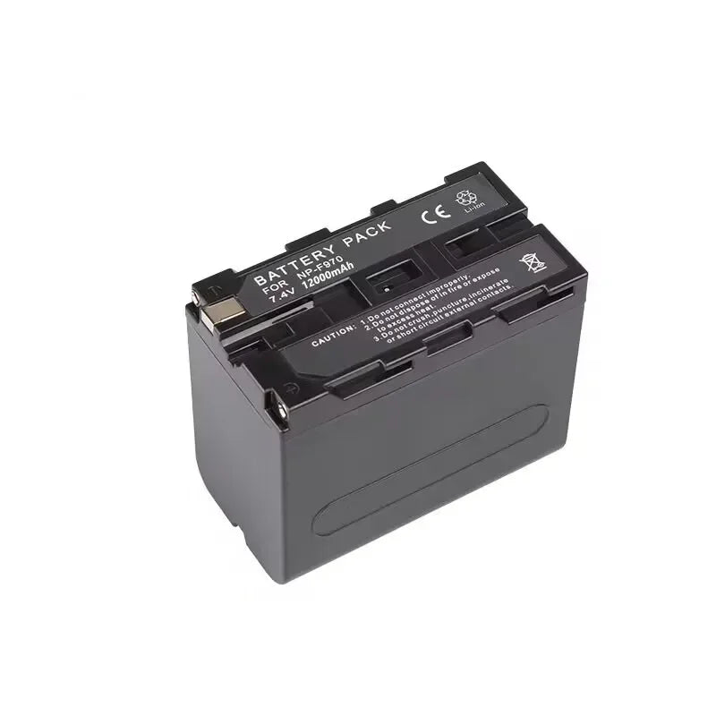 PC 12000mAh NP-F970 NPF-960 is suitable  replacing Sony LED video monitor photography light rechargeable battery