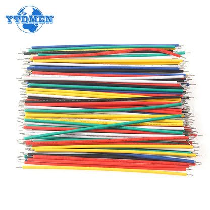 120PCS 6 Color Tin-Plated Breadboard PCB Solder Cable 24AWG / 26AWG Jumper Wire DIY Kit High-Quality Electronic Wires