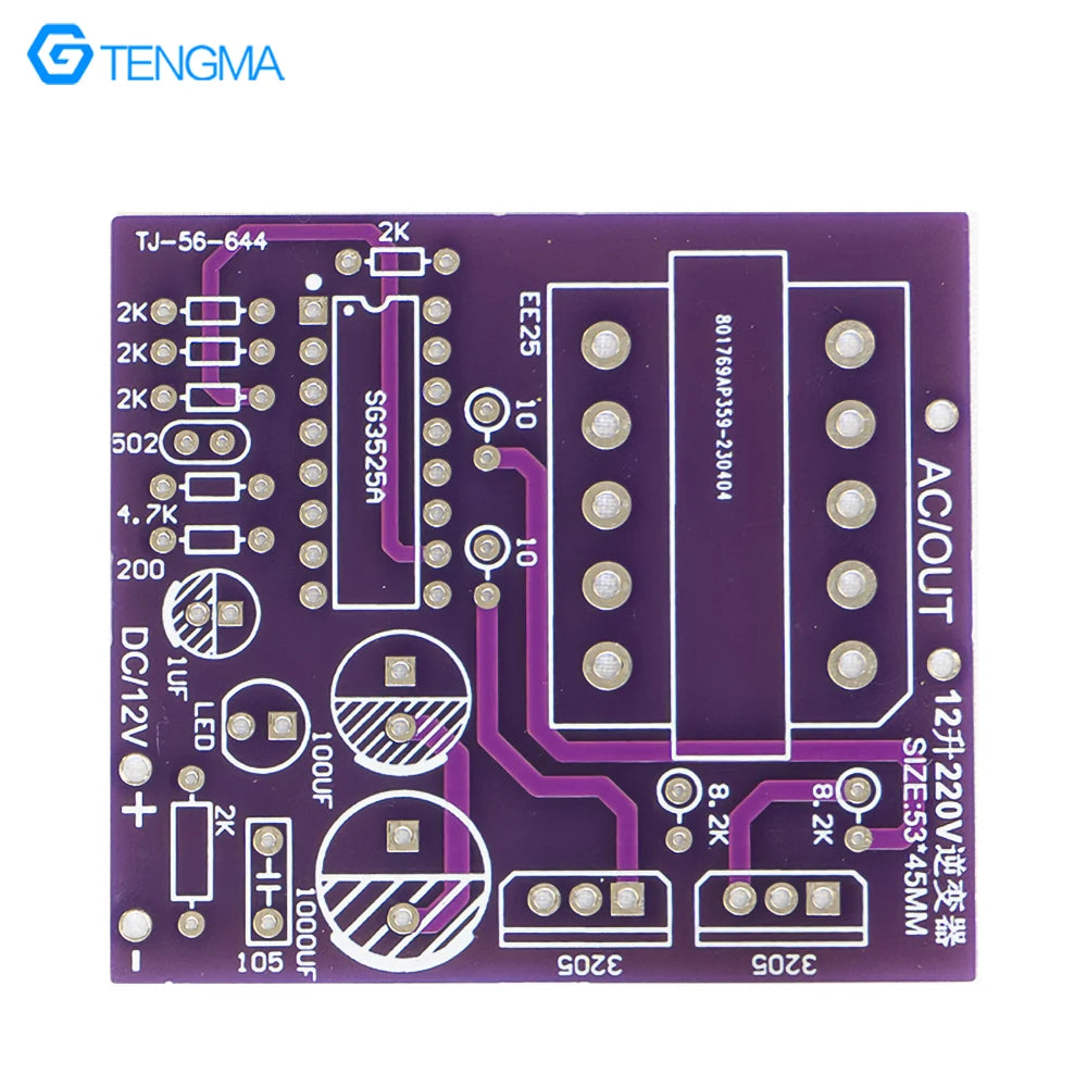 12V Liter 220V Inverter Welding Kit Power Assembly SG3525 Circuit Board Welding DIY Electronic Production