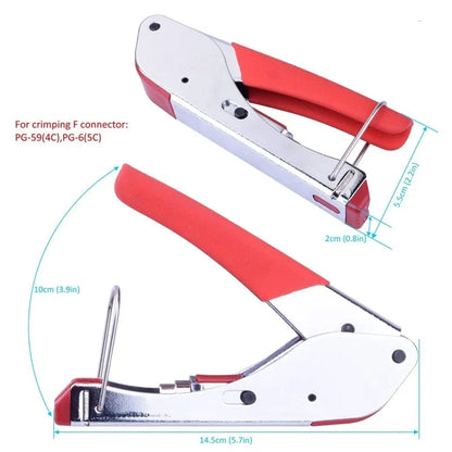 New Other Hand Tools Compression Kit Rg59 Rg6 Coax Crimping Double Blades C