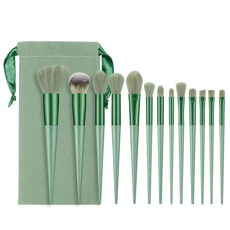 13 PCS Makeup Brushes Set Eye Shadow Foundation Women Cosmetic Brush Eyeshadow Blush Beauty Soft Make Up Tools Bag