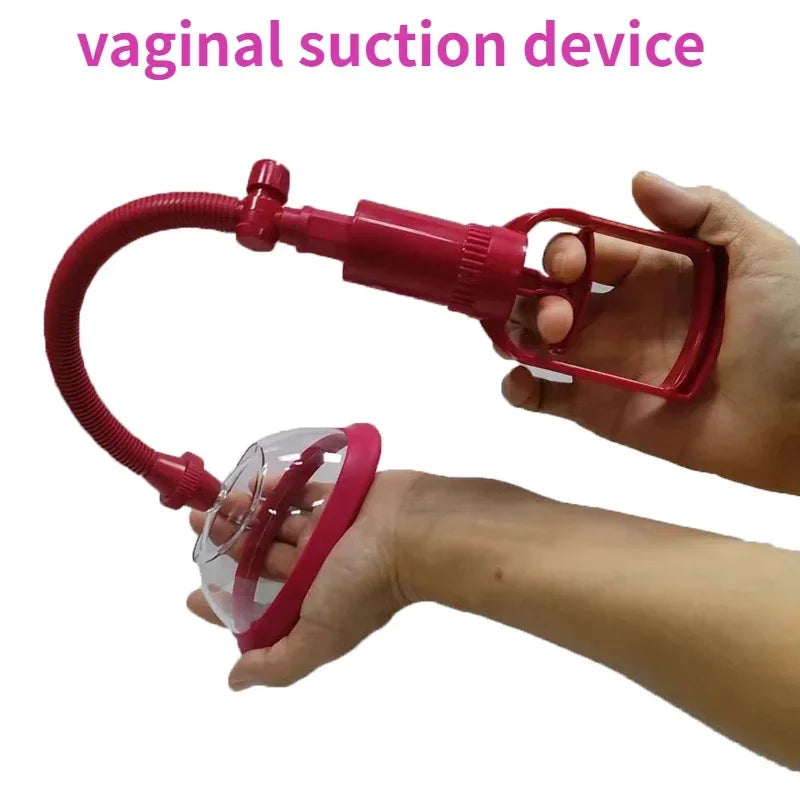 130mm Manual  Vagina   Women Breast Massage Nipple Stimulator Enlarge Vacuum Pump Cover Adult Sex Toys