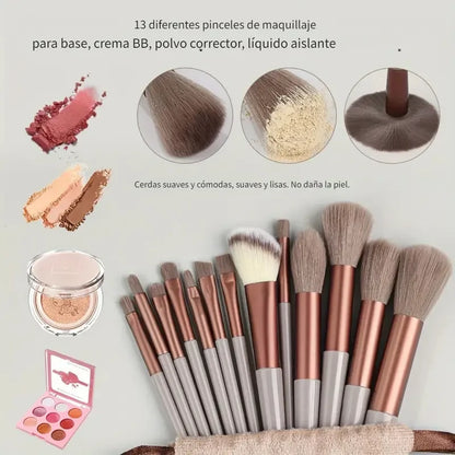 13PCS Makeup Brushes Set Eye Shadow Foundation Blush Highlighter Concealer Brushes Soft Fluffy Female Beauty Tool Christmas gift