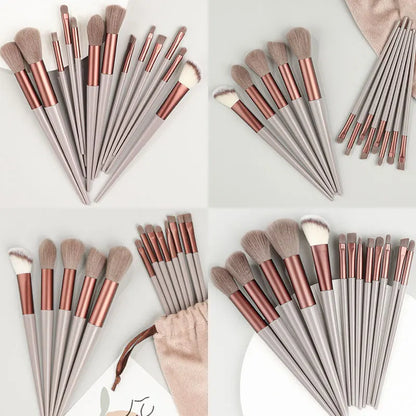 13PCS Makeup Brushes Set Eye Shadow Foundation Blush Highlighter Concealer Brushes Soft Fluffy Female Beauty Tool Christmas gift