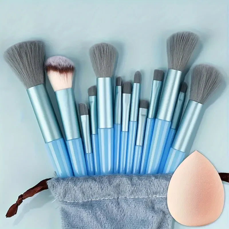 13PCS Makeup Brushes Set Eye Shadow Foundation Blush Highlighter Concealer Brushes Soft Fluffy Female Beauty Tool Christmas gift