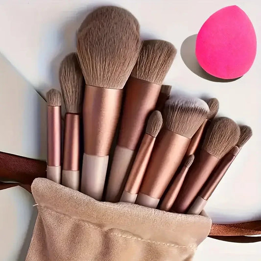 13PCS Makeup Brushes Set Eye Shadow Foundation Blush Highlighter Concealer Brushes Soft Fluffy Female Beauty Tool Christmas gift