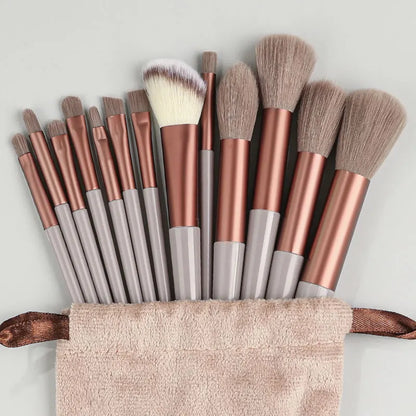 13PCS Makeup Brushes Set with Bag Soft Fluffy  Cosmetics Foundation Blush Powder Eyeshadow Blending Makeup Brush Beauty Tools