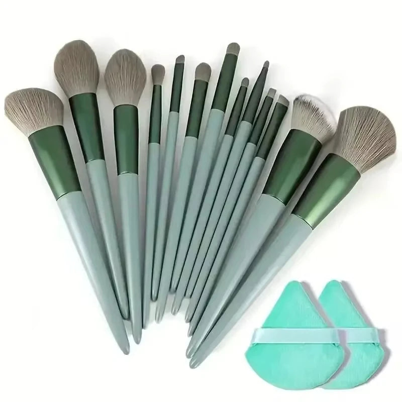 13pcs Makeup Brush Brushes Set Cosmetic Makeup Sponge Makeup Brush Beauty Tool Eyeshadow Blush Professional Brush Set