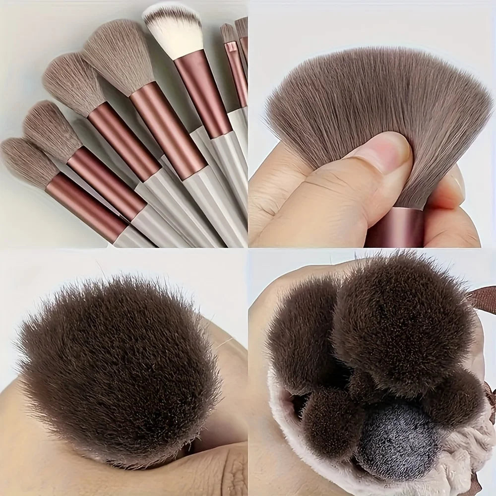 13pcs Makeup Brush Brushes Set Cosmetic Makeup Sponge Makeup Brush Beauty Tool Eyeshadow Blush Professional Brush Set