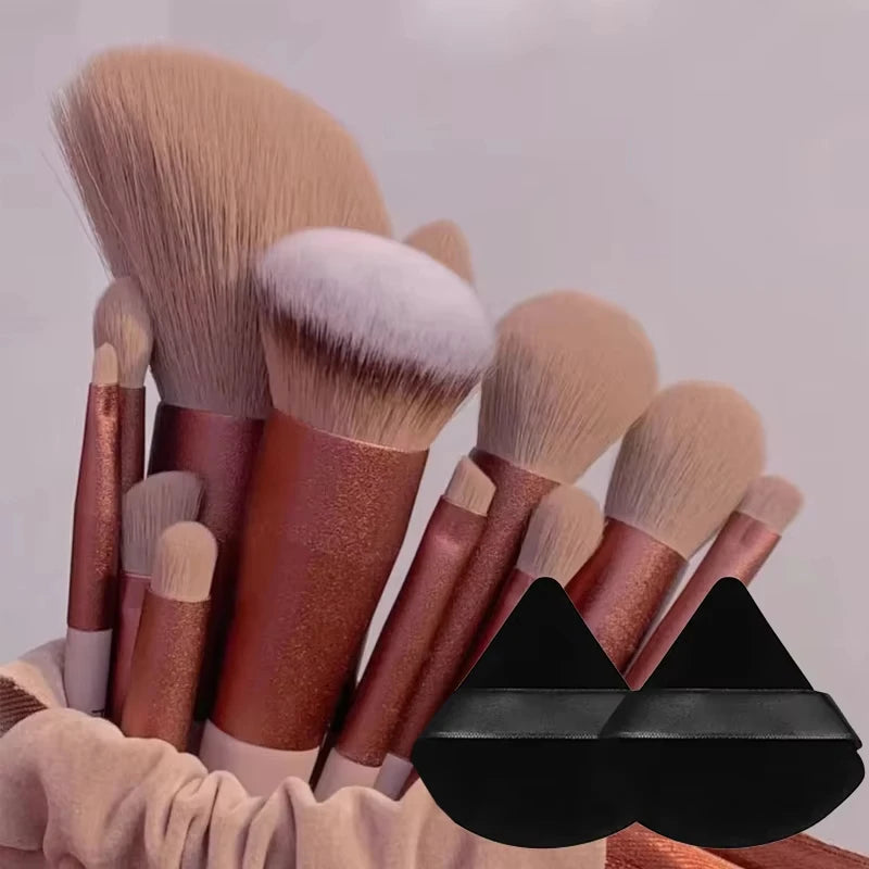 13pcs Makeup Brush Brushes Set Cosmetic Makeup Sponge Makeup Brush Beauty Tool Eyeshadow Blush Professional Brush Set