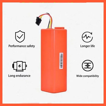 14.4V 6500mAh Robotic Vacuum cleaner Replacement li-ion Battery for Xiaomi Robot Roborock S50 S51 S55 Accessory Spare Parts