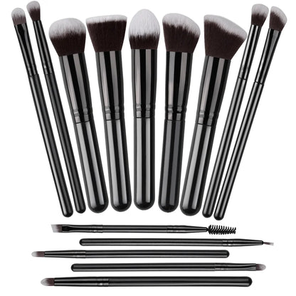 14PCS Makeup Brushes Set Foundation Eye Shadow Blush Highlighter Concealer Blending Brush Holder Female Beauty Tools Storage box