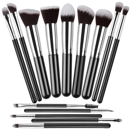 14PCS Makeup Brushes Set Foundation Eye Shadow Blush Highlighter Concealer Blending Brush Holder Female Beauty Tools Storage box