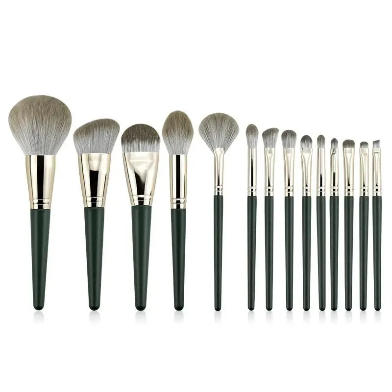 14Pcs Makeup Brushes Blush Blending Set Large Fluffy Soft Eye Shadow Foundation Brush Women Cosmetic Powder Beauty Make Up Tools