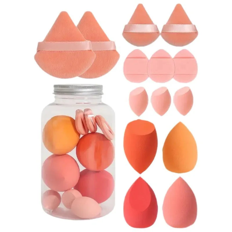 14Pcs Makeup Sponge Cosmetic Puff Super Soft Foundation Blender Beauty Egg Powder Puffs Women Make Up Tools Accessories Belleza