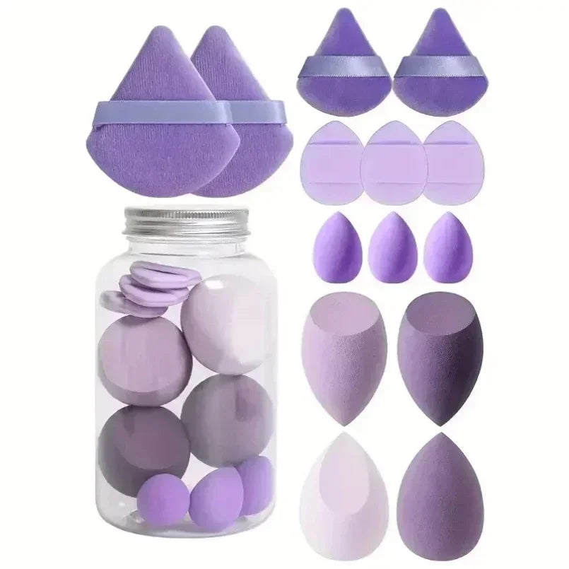 14Pcs Makeup Sponge Cosmetic Puff Super Soft Foundation Blender Beauty Egg Powder Puffs Women Make Up Tools Accessories Belleza