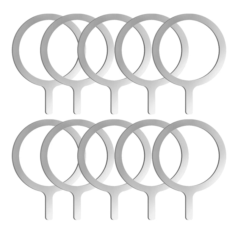 15-1PCS For Magsafe Magnetic Ring Plate For iPhone Samsung Xiaomi Universal Metal Stickers Wireless Charger Magnet Iron Sheets