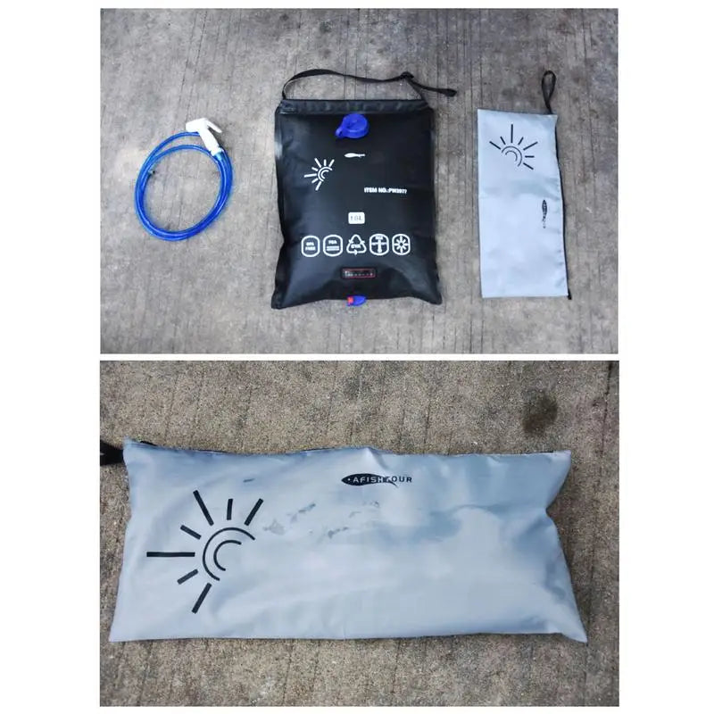 PC 15L Outdoor Bathing Bag Solar Hiking Camping Shower Bag Portable Heating