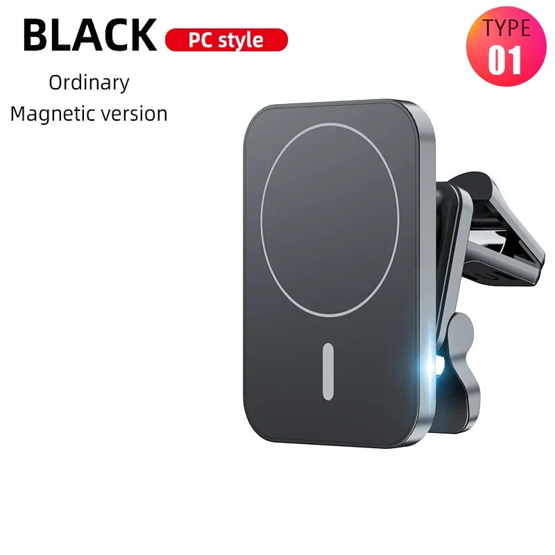 PC15W Fast Magnetic Wireless Charger Car Air Vent Phone Holder Mount Compat