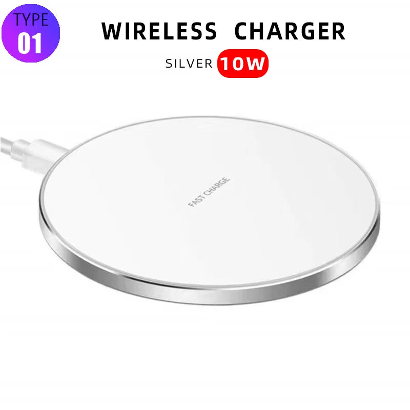 PC15W Fast Wireless Charger  iPhone 14 13 12 11 Pro Max XR XS Max Samsung S