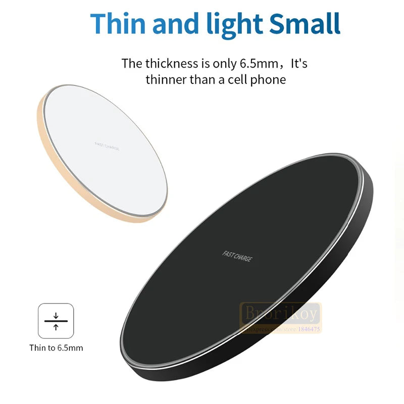 PC15W Fast Wireless Charger  iPhone 14 13 12 11 Pro Max XR XS Max Samsung S