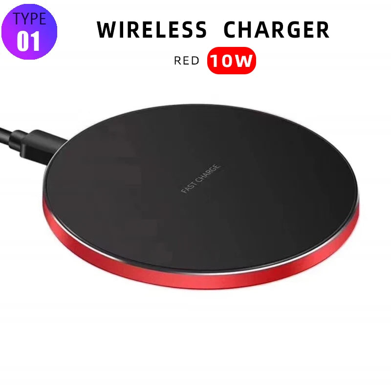 PC15W Fast Wireless Charger  iPhone 14 13 12 11 Pro Max XR XS Max Samsung S