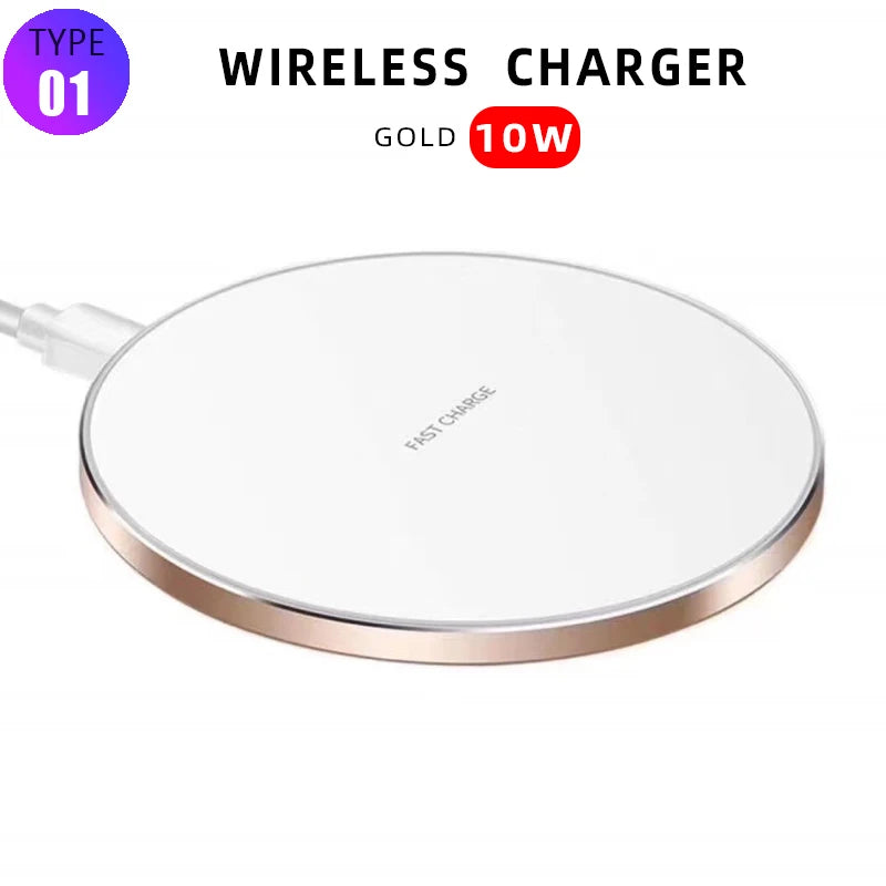 PC15W Fast Wireless Charger  iPhone 14 13 12 11 Pro Max XR XS Max Samsung S