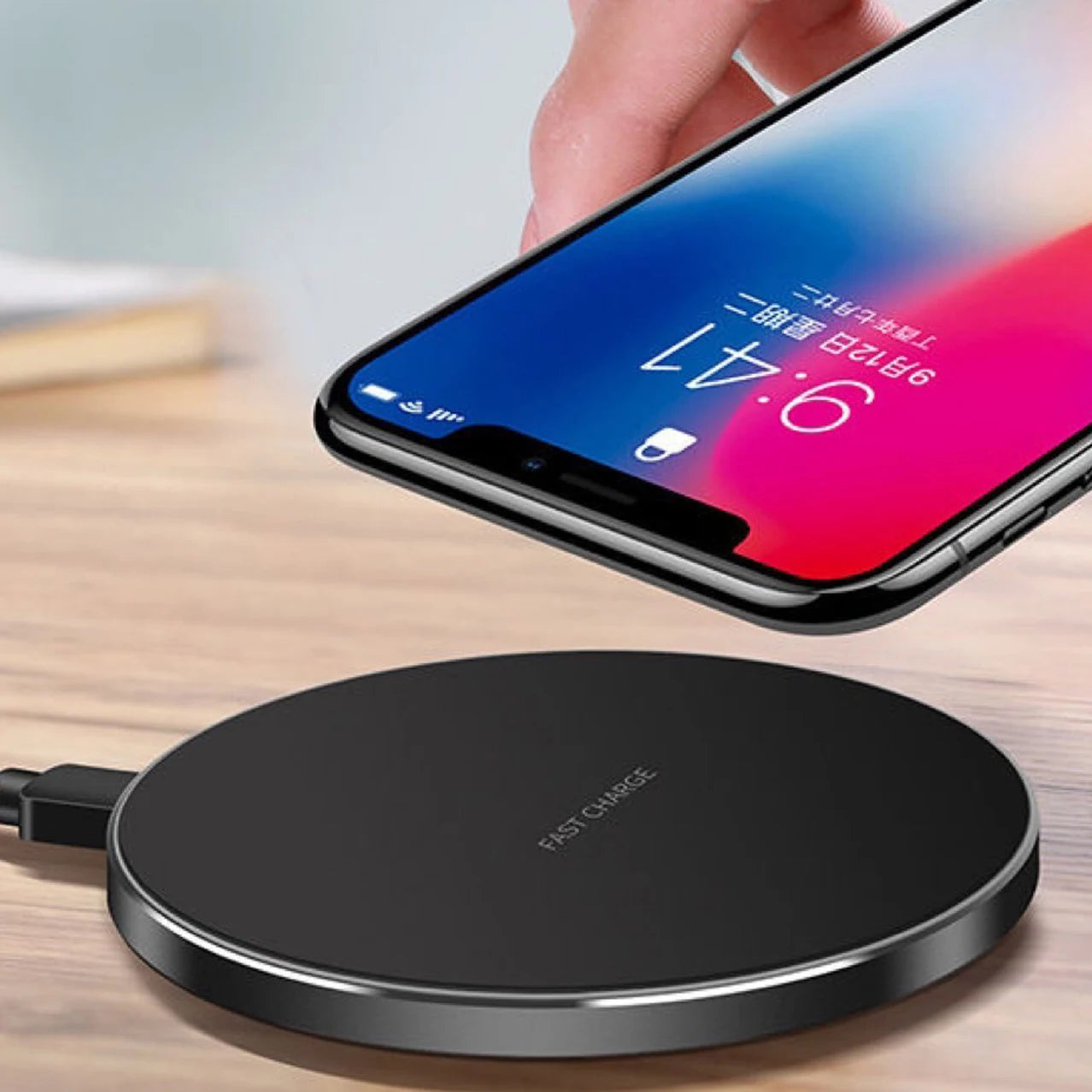 PC15W Fast Wireless Charger  iPhone 14 13 12 11 Pro Max XR XS Max Samsung S