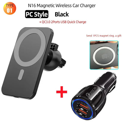 PC15W Magnetic Wireless Fast Charging For Apple iPhone12 13 Max Pro Holder