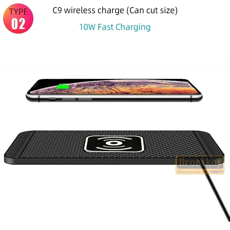 PC15W Wireless Charger Silicone Stand  Xiaomi Huawei Anti Slip Pad Wireless