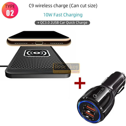 PC15W Wireless Charger Silicone Stand  Xiaomi Huawei Anti Slip Pad Wireless