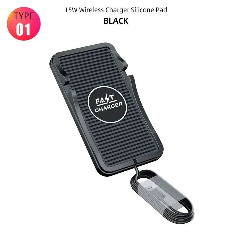 PC15W Wireless Charger Silicone Stand  Xiaomi Huawei Anti Slip Pad Wireless