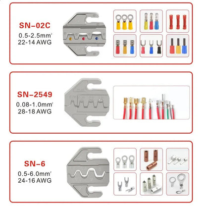 New Crimping tool crimping electrical terminal clamp connector manual box 2