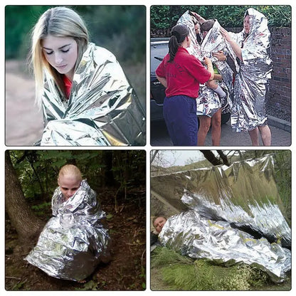 PC 160x210CM Camping Emergency Blanket Outdoor Survival Thermal Insulation