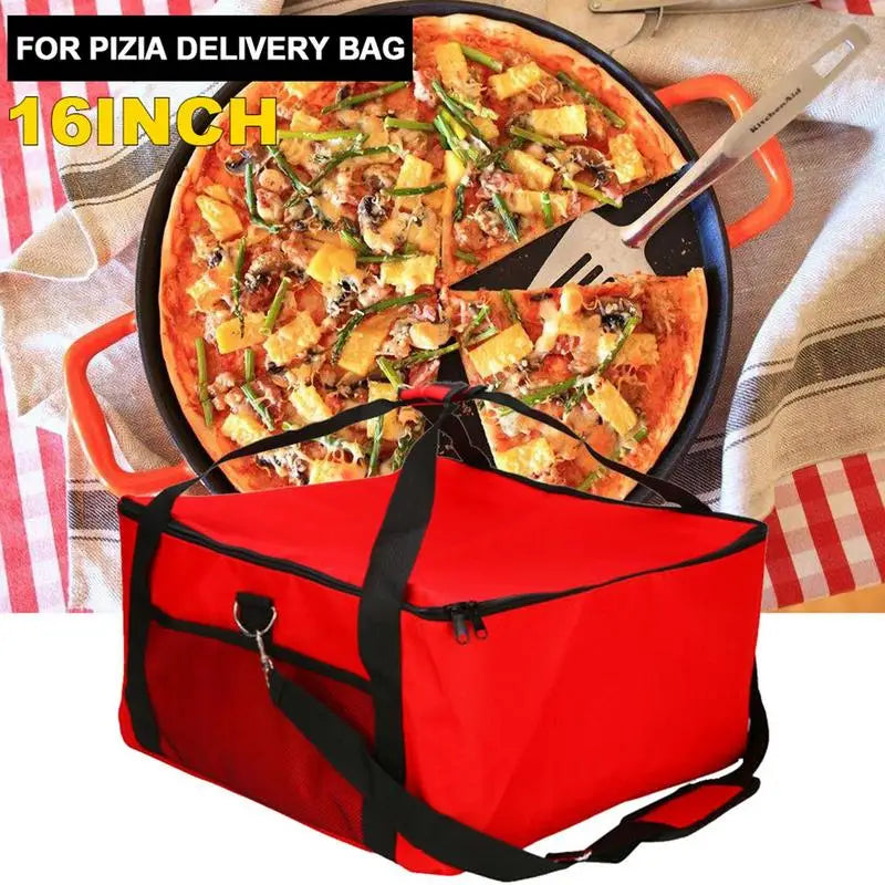 PC 16inch Cake Transport Pouch Food Warmer Bag Pizza Storage Holder Waterpr