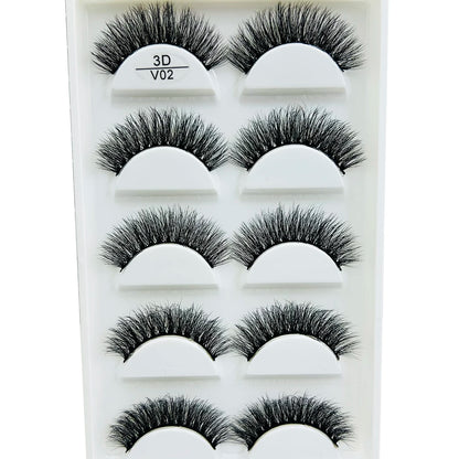 17 Style 5 Pairs Thick 3D Mink Eyelash Faux Natural False Eyelashes Makeup Thick Fake Eye Lashes Make Up Beauty Tools maquiagem