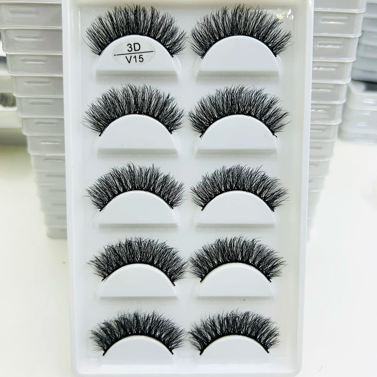 17 Style 5 Pairs Thick 3D Mink Eyelash Faux Natural False Eyelashes Makeup Thick Fake Eye Lashes Make Up Beauty Tools maquiagem