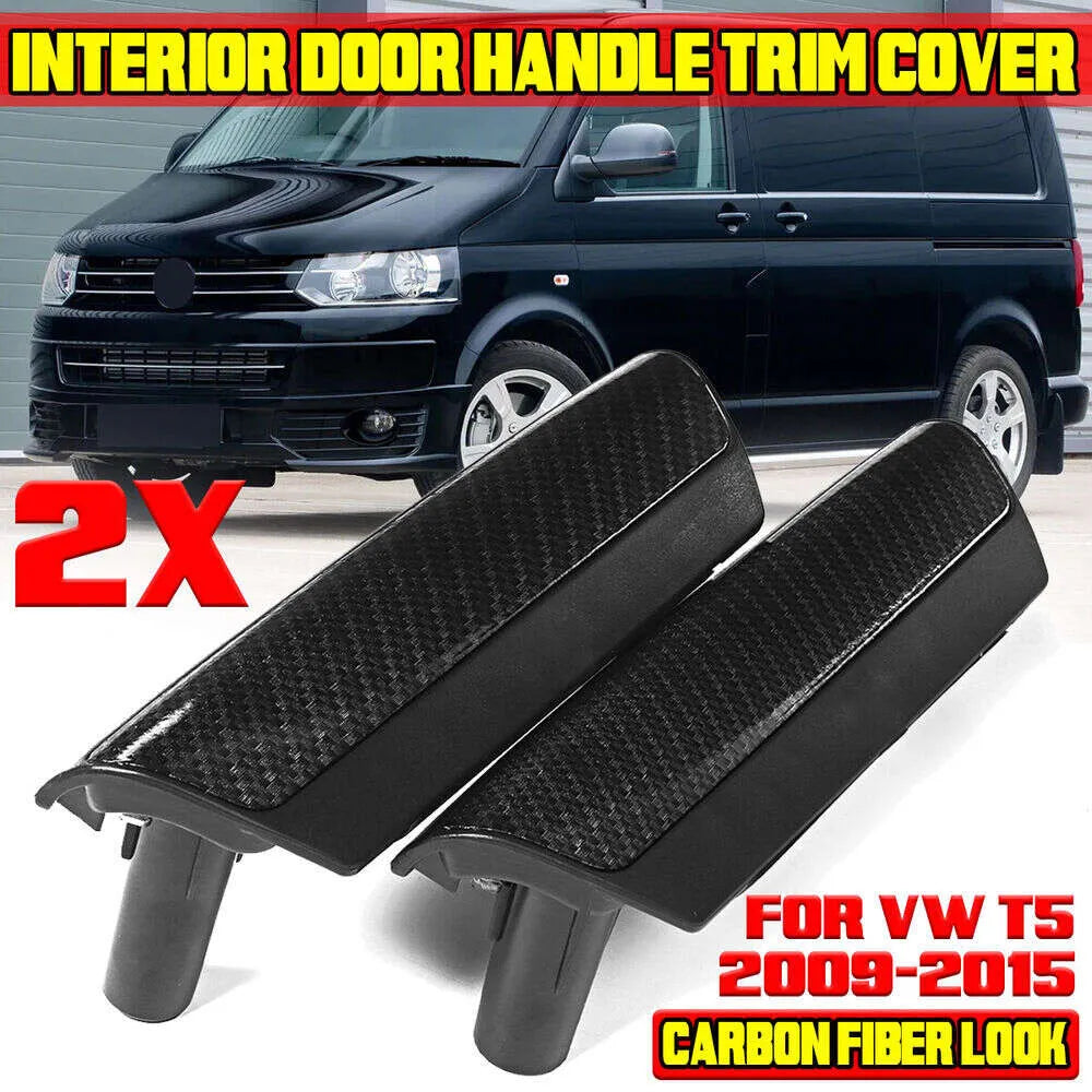 New New Pair Front Interior Door Handle Cover Mount For VW Transporter T5 2