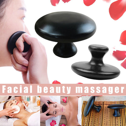 PC Smooth Mushroom Shape Face Massage Stone Lava Basalt Hot Stone  Spa Mass