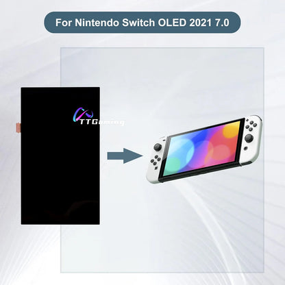 1PC OLED Digital Display Compatible with Nintendo Switch OLED 2021 7.0" LCD Display Touch Screen Assembly