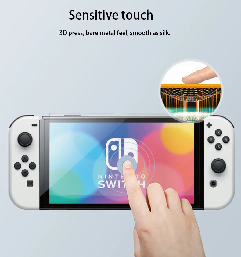 1Pack Protective Glass for Nintend Switch Tempered Glass Screen Film Protector for Nintendos Switch Oled NS Glass Accessories