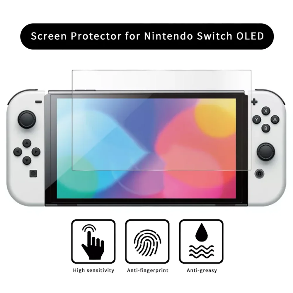 1Pack Protective Glass for Nintend Switch Tempered Glass Screen Film Protector for Nintendos Switch Oled NS Glass Accessories