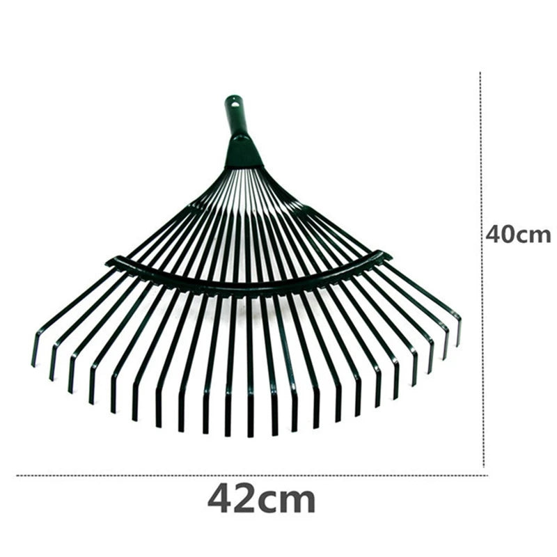 1Pc Garden Leaf Rake Grass Farming Rake Durable Iron Potting 22-tooth Garden Rake  Gardeners and Landscapers Reliable Tools