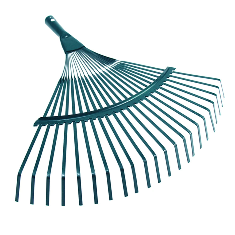 1Pc Garden Leaf Rake Grass Farming Rake Durable Iron Potting 22-tooth Garden Rake  Gardeners and Landscapers Reliable Tools