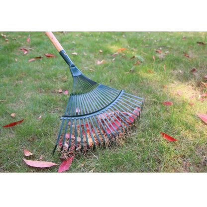 1Pc Garden Leaf Rake Grass Farming Rake Durable Iron Potting 22-tooth Garden Rake  Gardeners and Landscapers Reliable Tools