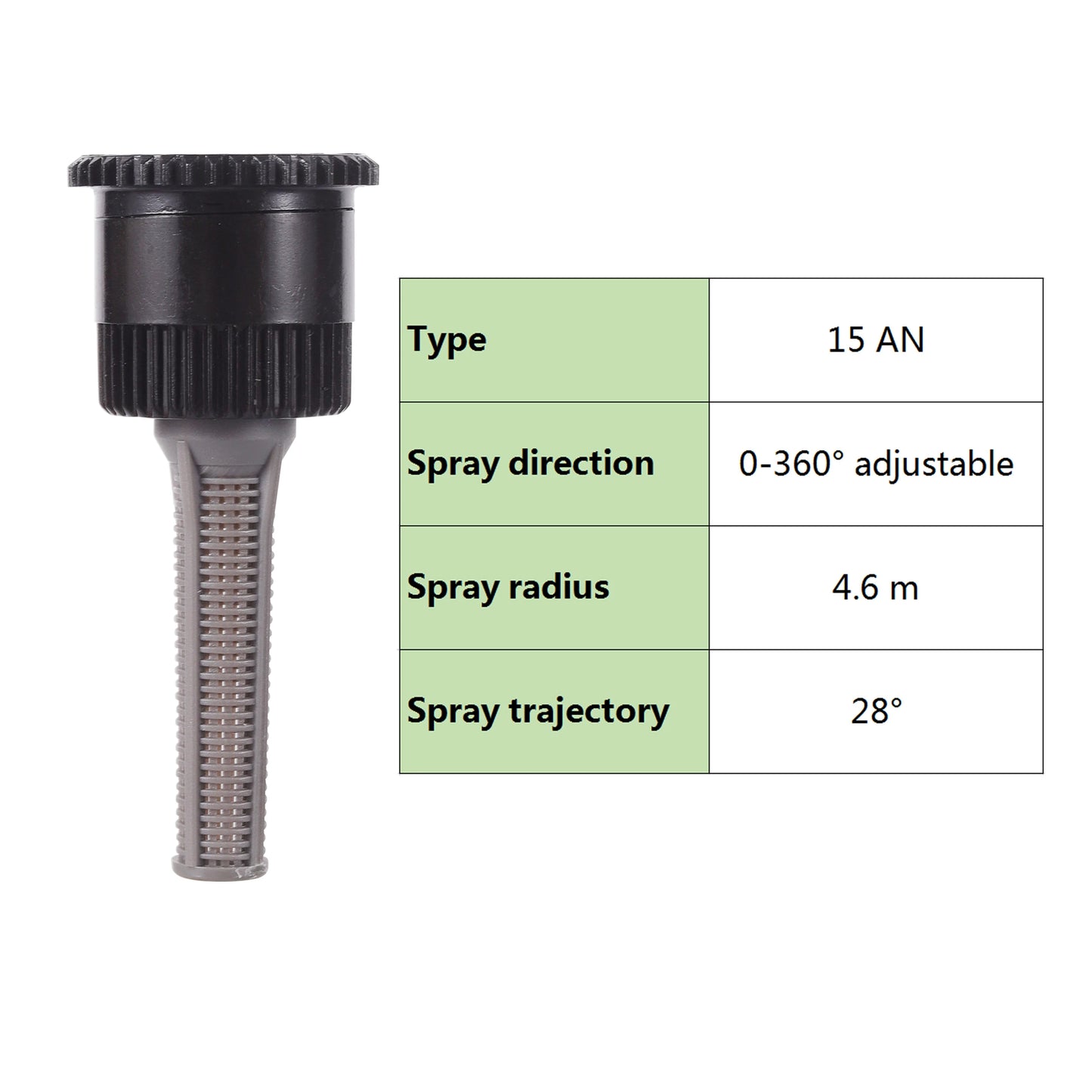 1Pc Pop-up Sprinklers Replacement Scattering Nozzles 0~360 Degree Adjustable Garden Park Farm Grass Lawn Crops Irrigation Tool