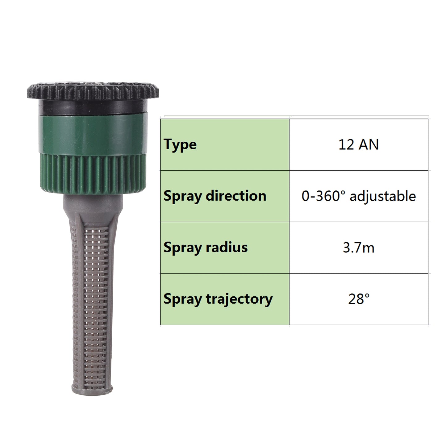 1Pc Pop-up Sprinklers Replacement Scattering Nozzles 0~360 Degree Adjustable Garden Park Farm Grass Lawn Crops Irrigation Tool