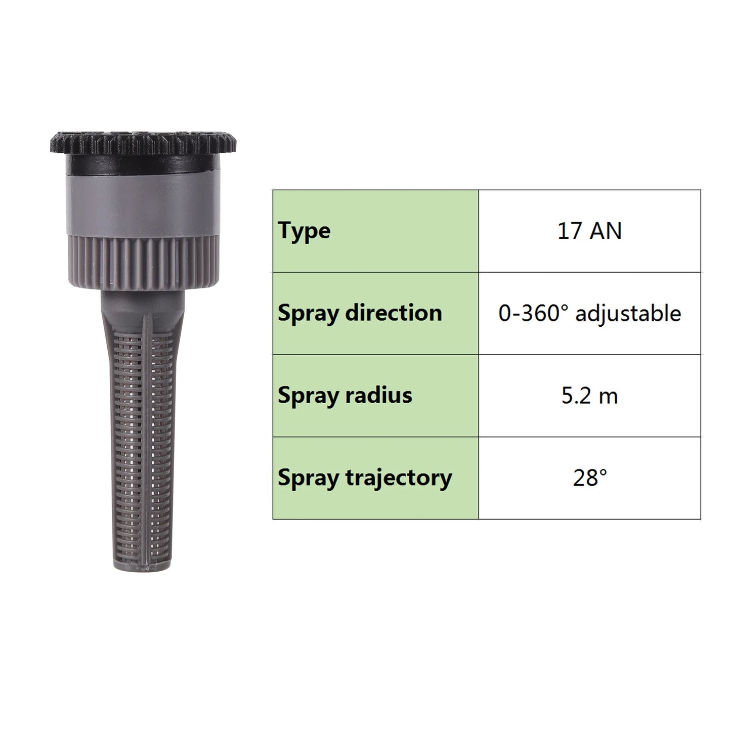 1Pc Pop-up Sprinklers Replacement Scattering Nozzles 0~360 Degree Adjustable Garden Park Farm Grass Lawn Crops Irrigation Tool