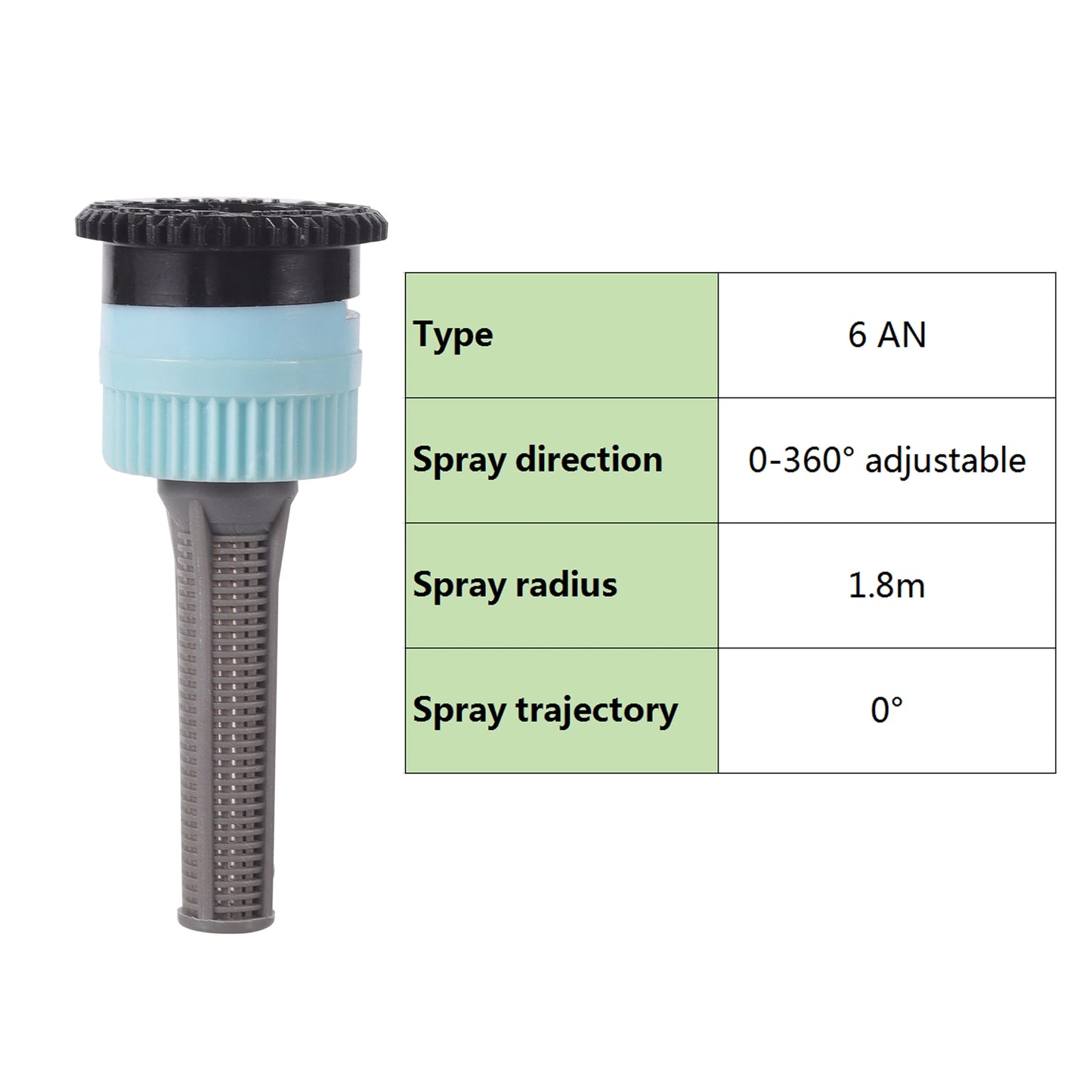 1Pc Pop-up Sprinklers Replacement Scattering Nozzles 0~360 Degree Adjustable Garden Park Farm Grass Lawn Crops Irrigation Tool