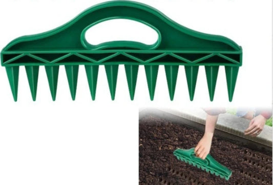 1Pc Seeding Hole Punch Planting Tool with 12Holes Dibber, Soil Sowing Drill  Fast Punch and Seed